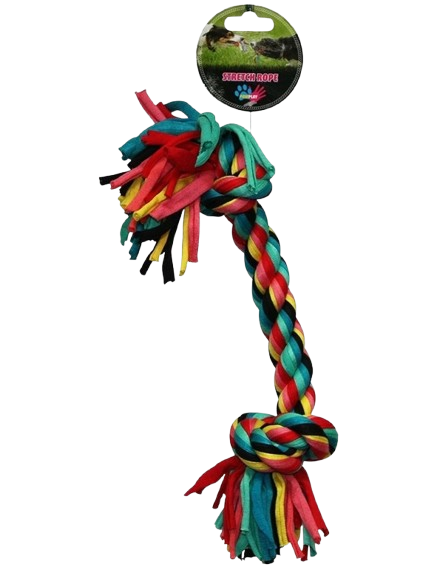 Paw Play – Stretch Rope – Bone